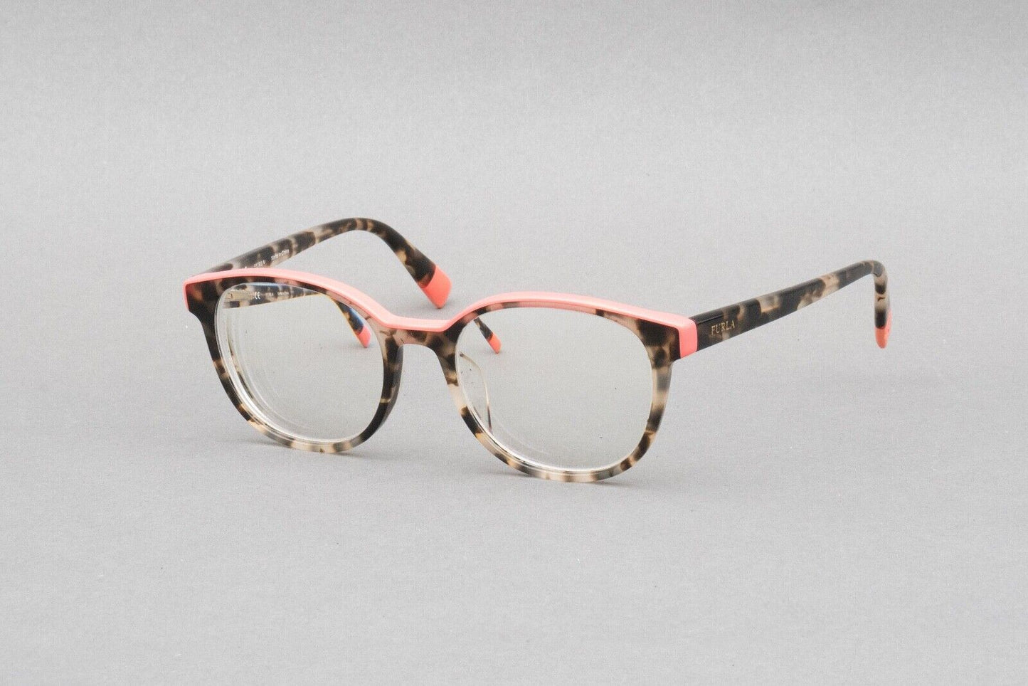 Furla VFU183K Col. 0M65 Pink Tortoise Eyeglasses Frames 49[]18 140 Made In Italy