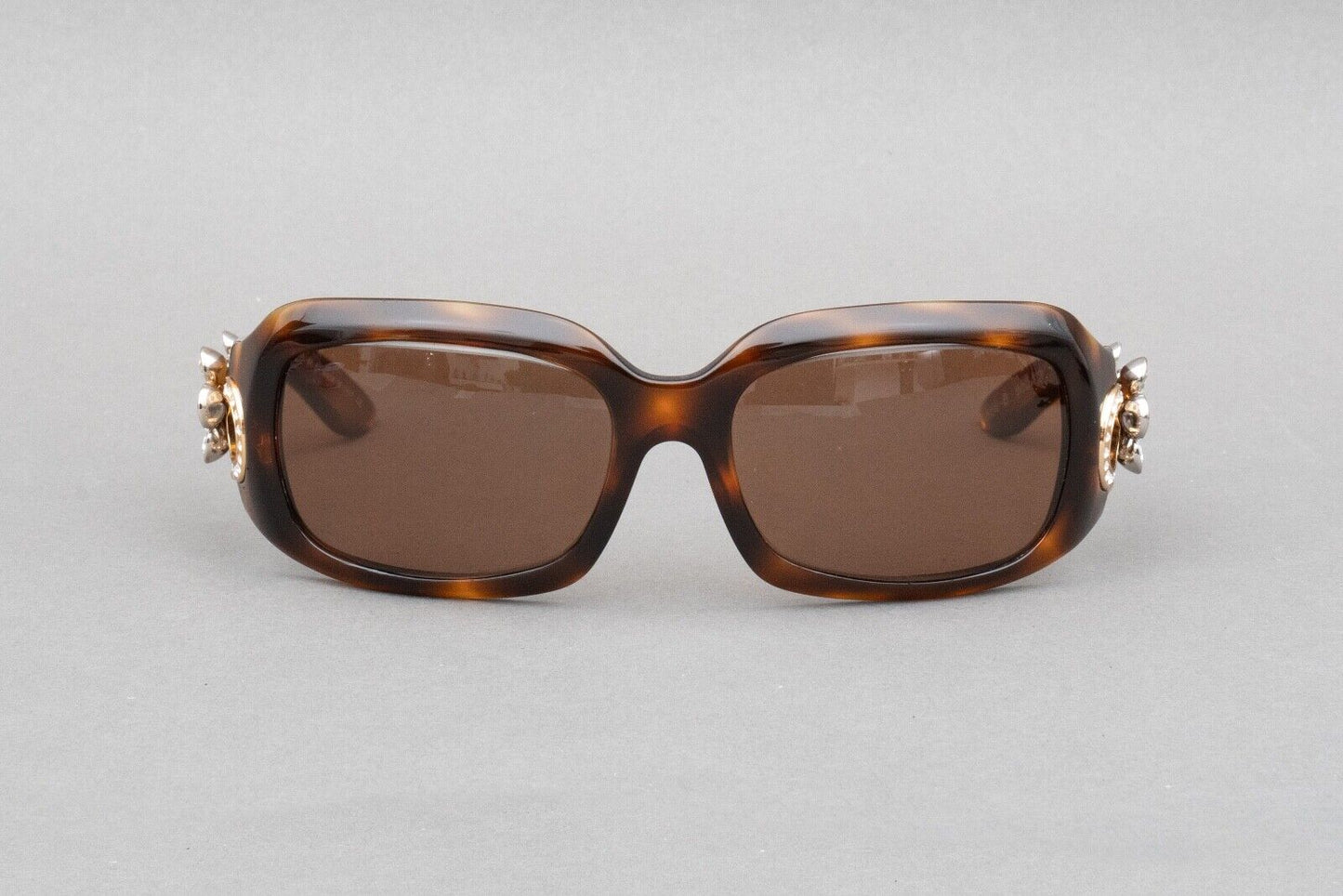 Bvlgaria 856-B 502/73 Swarovski Tortoise Shell Sunglasses 59[]18 115 Frame Only