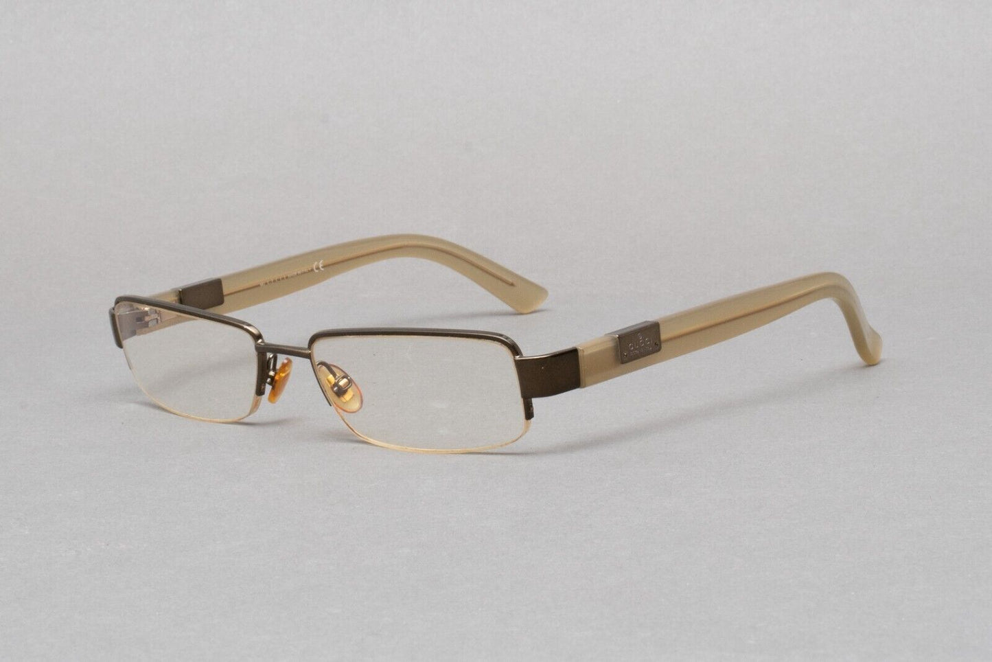 Gucci 1878 QYQ Dark Brown Sand Eyeglasses Frames 53[]17 140 Made In Italy