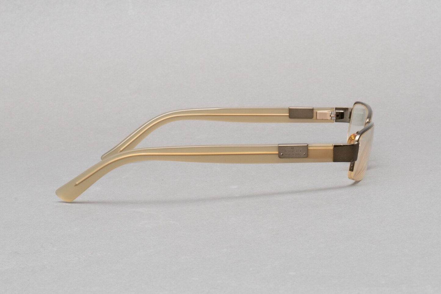 Gucci 1878 QYQ Dark Brown Sand Eyeglasses Frames 53[]17 140 Made In Italy