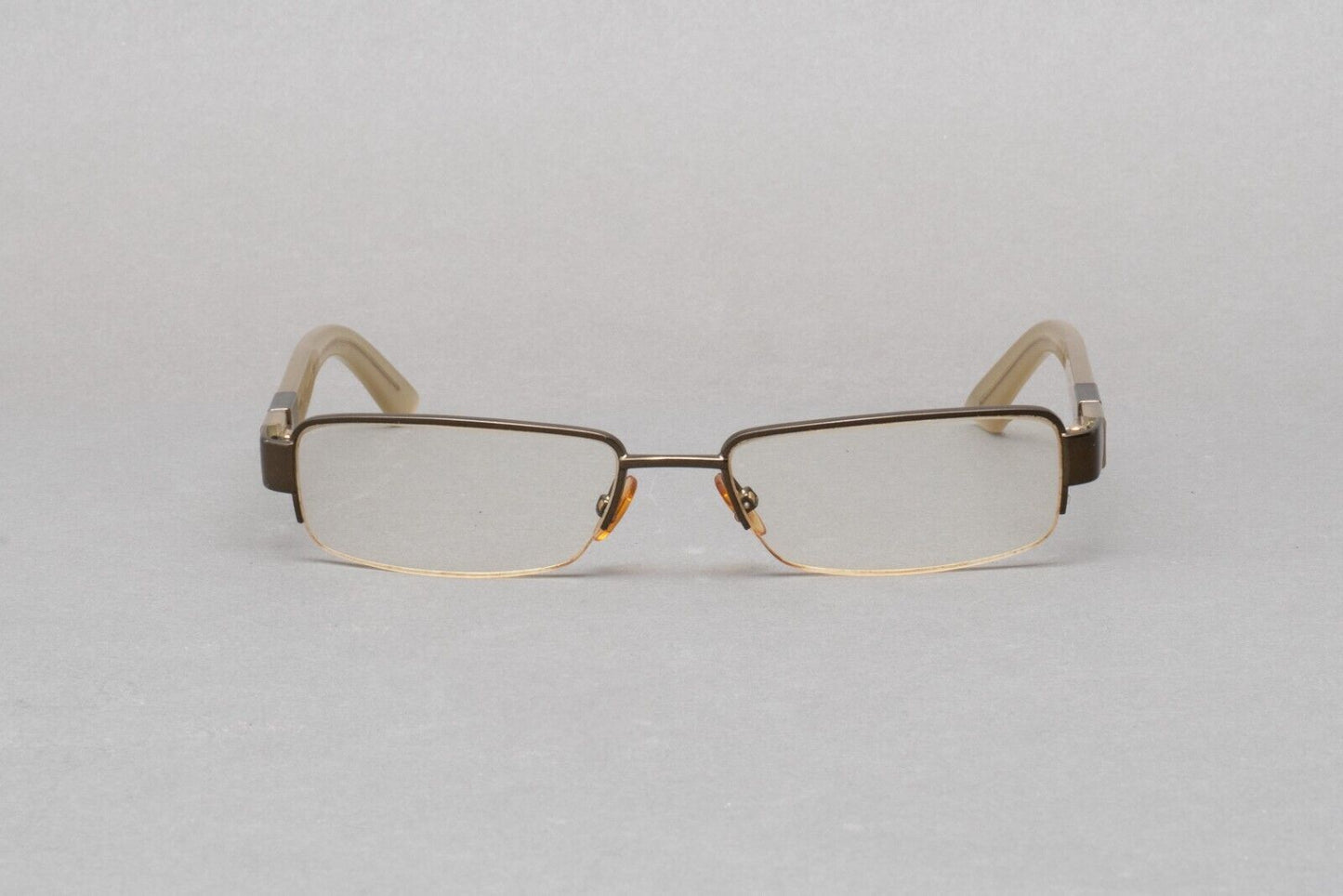 Gucci 1878 QYQ Dark Brown Sand Eyeglasses Frames 53[]17 140 Made In Italy