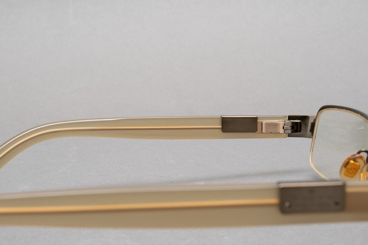 Gucci 1878 QYQ Dark Brown Sand Eyeglasses Frames 53[]17 140 Made In Italy