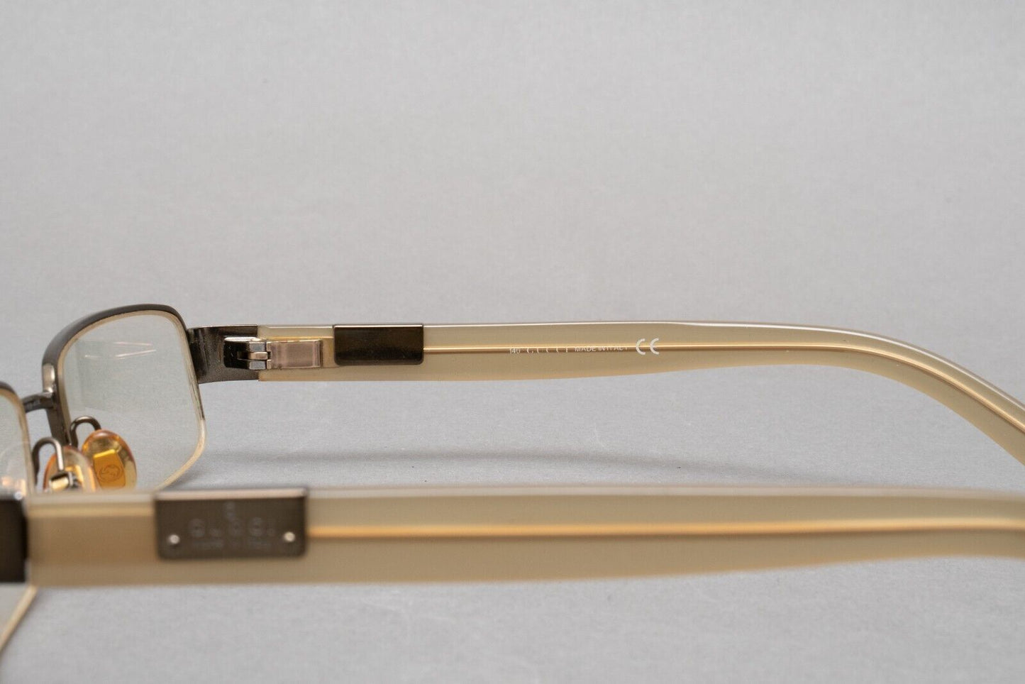 Gucci 1878 QYQ Dark Brown Sand Eyeglasses Frames 53[]17 140 Made In Italy