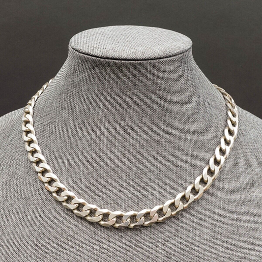 Italian Heavy 925 Sterling Silver Anchor Mariner  19" Chain Necklace 82.8g 10m