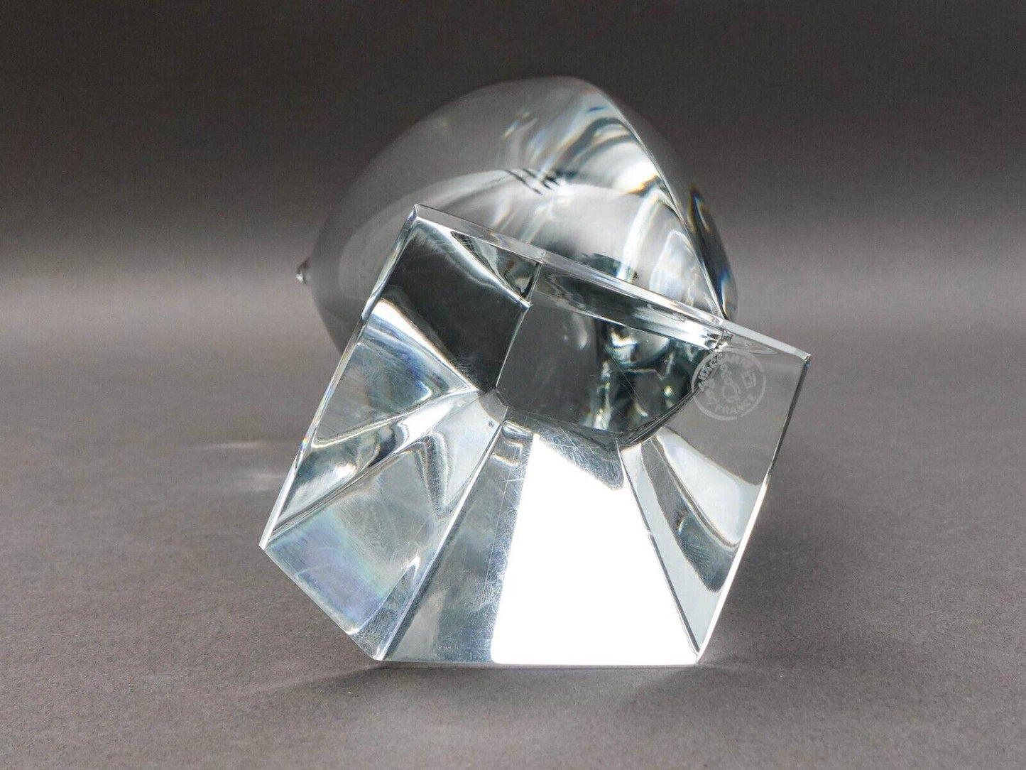 Baccarat Crystal France R. Rigot Signed Large Owl Ltd Ed Figure Sculpture 8 3/4"
