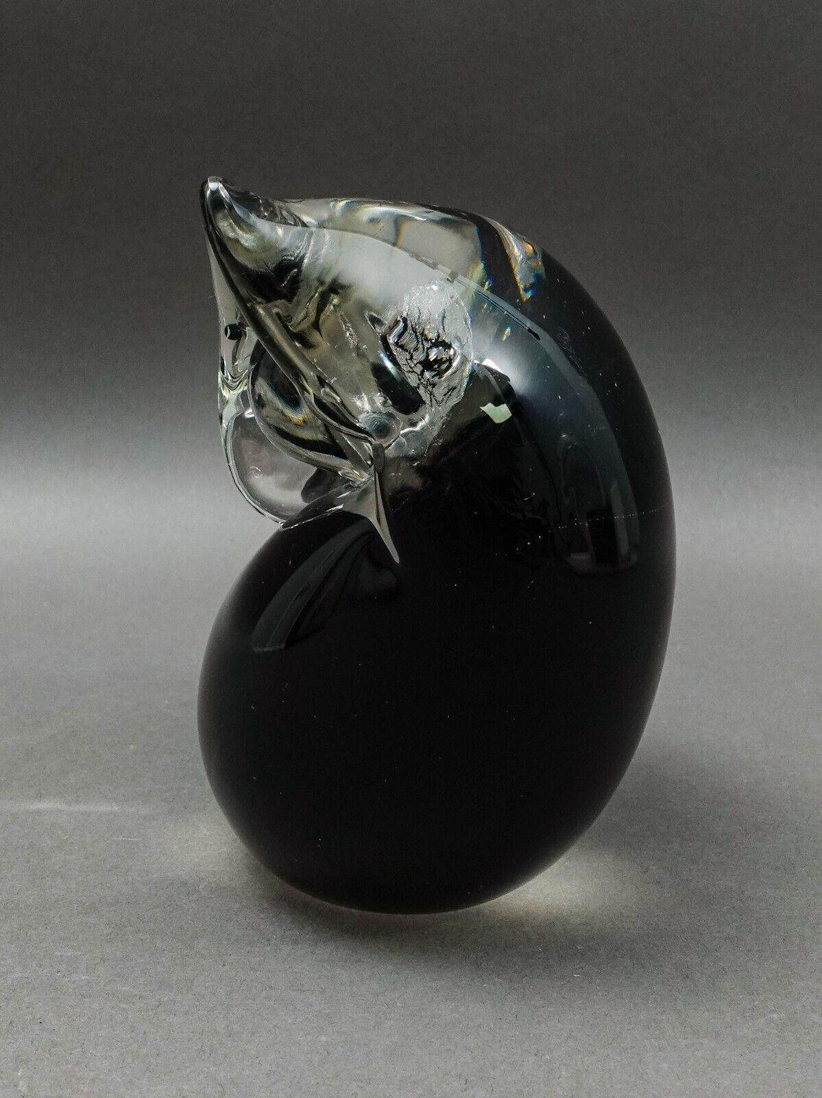 Antonio Da Ros Cenedese Murano Italy MCM Sommerso Art Glass Owl Figure Sculpture