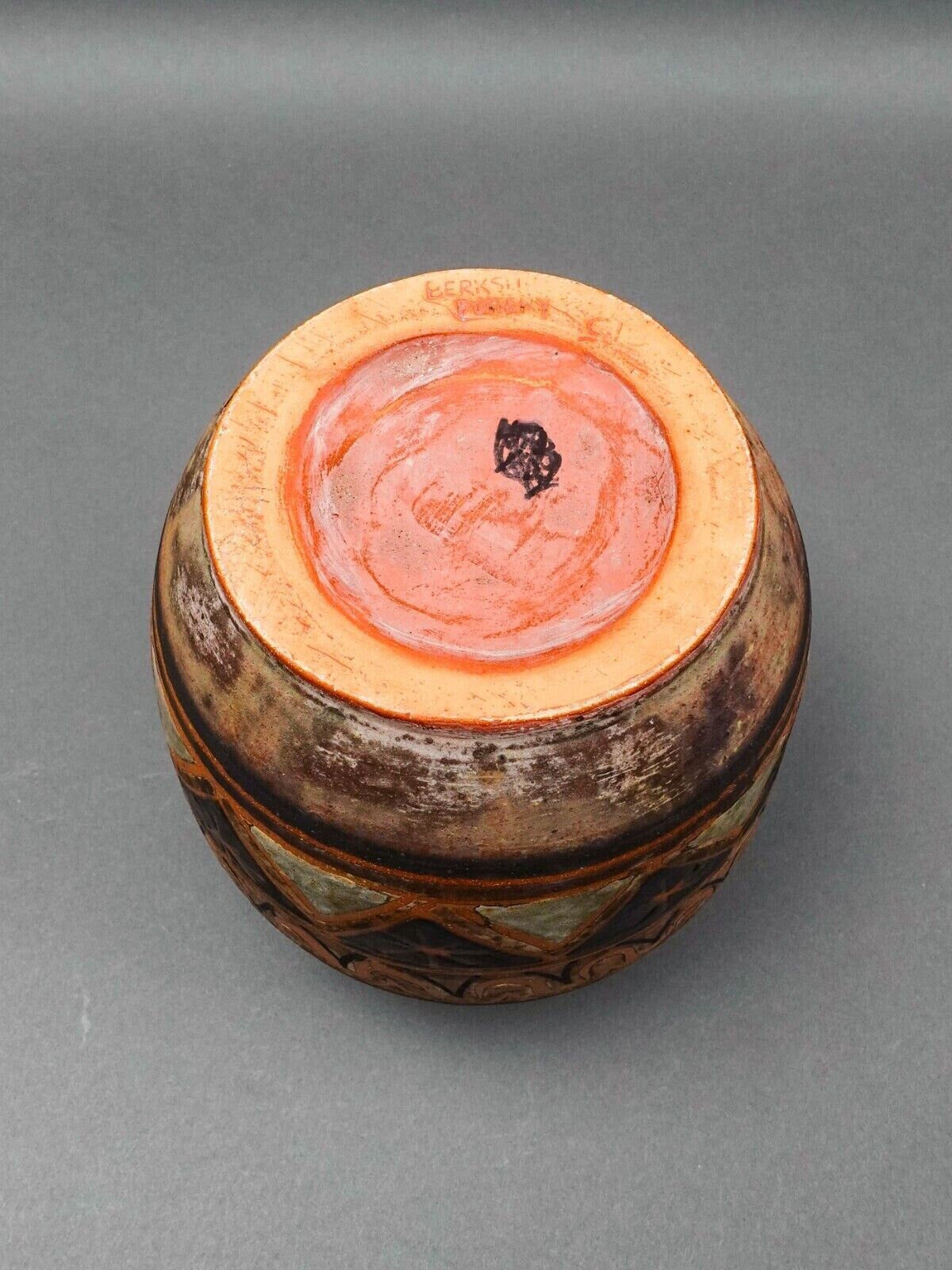 Berkshire Pottery Gertraud Stosiek Signed Vintage Mid Century Modern Art Vase