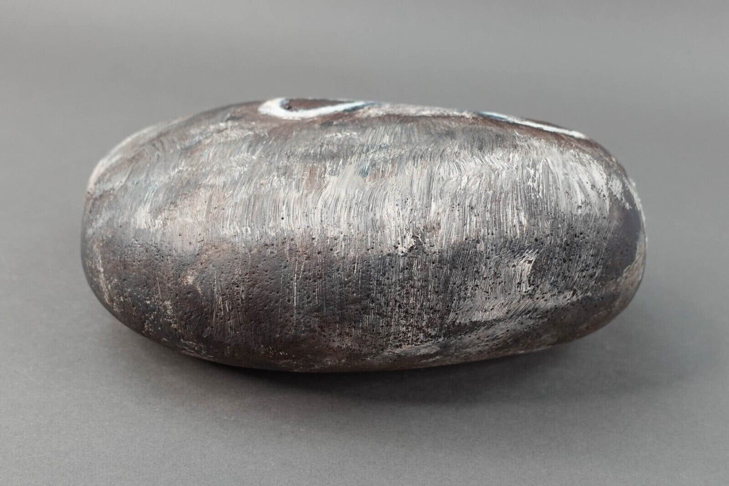 Ginny Hensler Signed Hand Painted Original Artwork Raccoon Rock Stone
