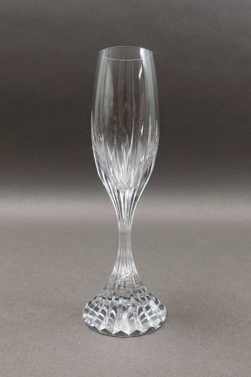 Baccarat Crystal France Massena 8 1/2" Champagne Flute Glasses Set Of 5