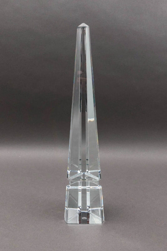 Baccarat France Osiris Crystal Obelisk Louxor Monument Sculpture Large 15"