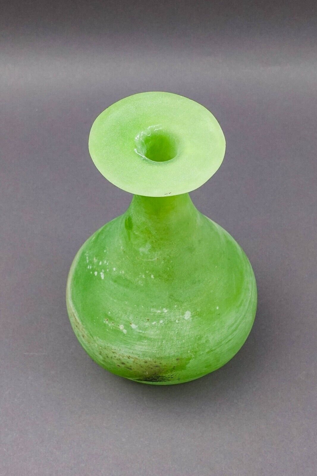 Cenedese Signed Vetri Murano Italian Vintage Mid Century Scavo Glass Vase 9 3/4"