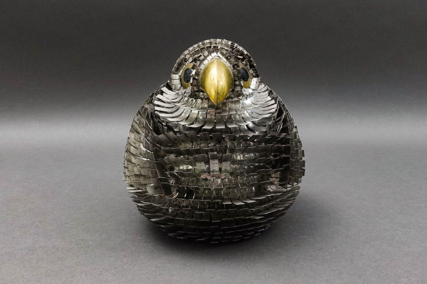 Sergio Bustamante Vintage MCM Brutalist Mixed Metal Bird Sculpture Jere 6.5"