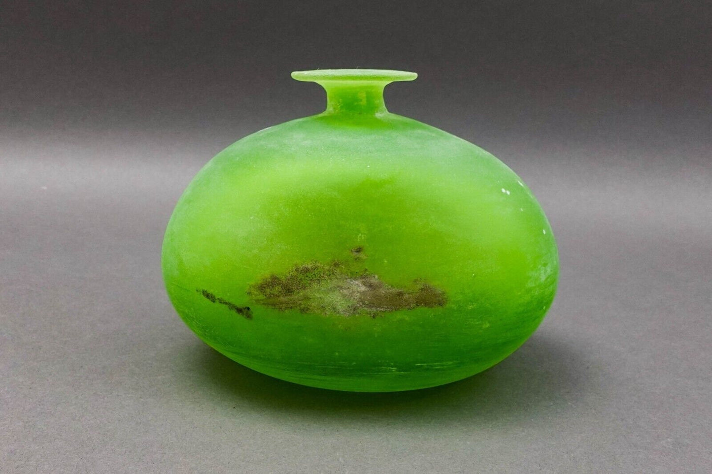 Gino Cenedese Signed Vetri Murano Italian Vintage Mid Century Scavo Glass Vase