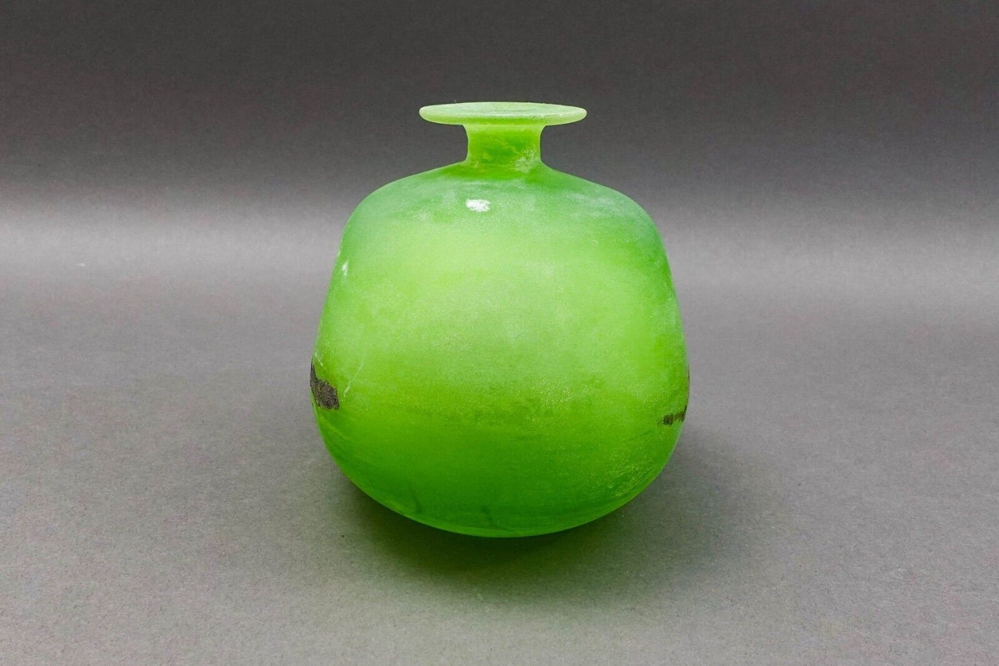 Gino Cenedese Signed Vetri Murano Italian Vintage Mid Century Scavo Glass Vase