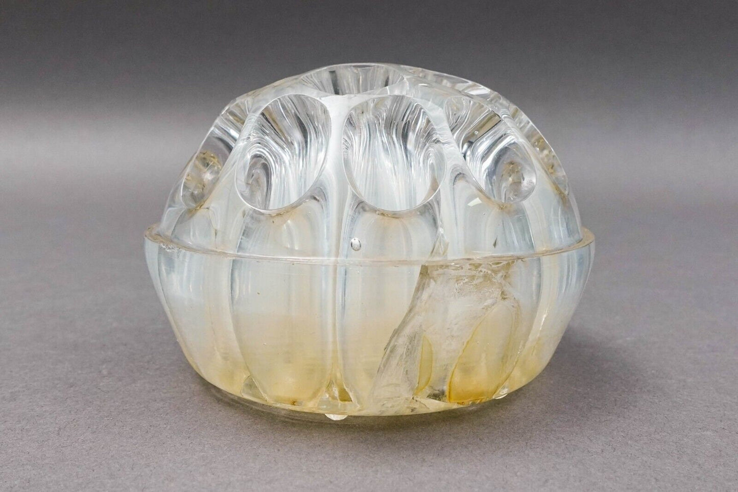 Christofle France Art Nouveau Gallia Silver Plate Flower Frog Dish Tray (Read)