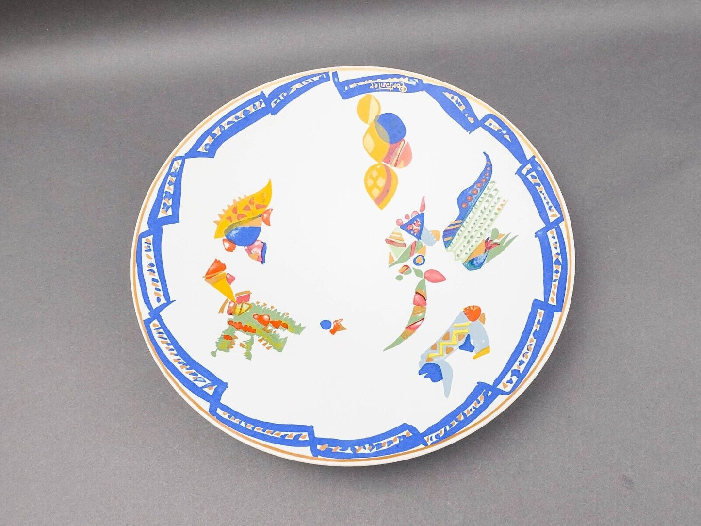 Rosenthal Germany Gilbert Portanier Large Pottery Wall Centerpiece Bowl 14.25"