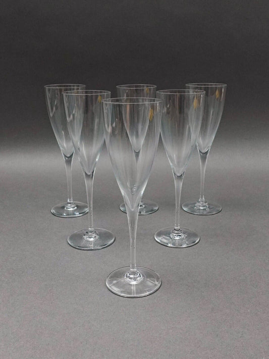 Baccarat Crystal France Dom Perignon 7 3/8" Port Wine Glasses Set Of 6