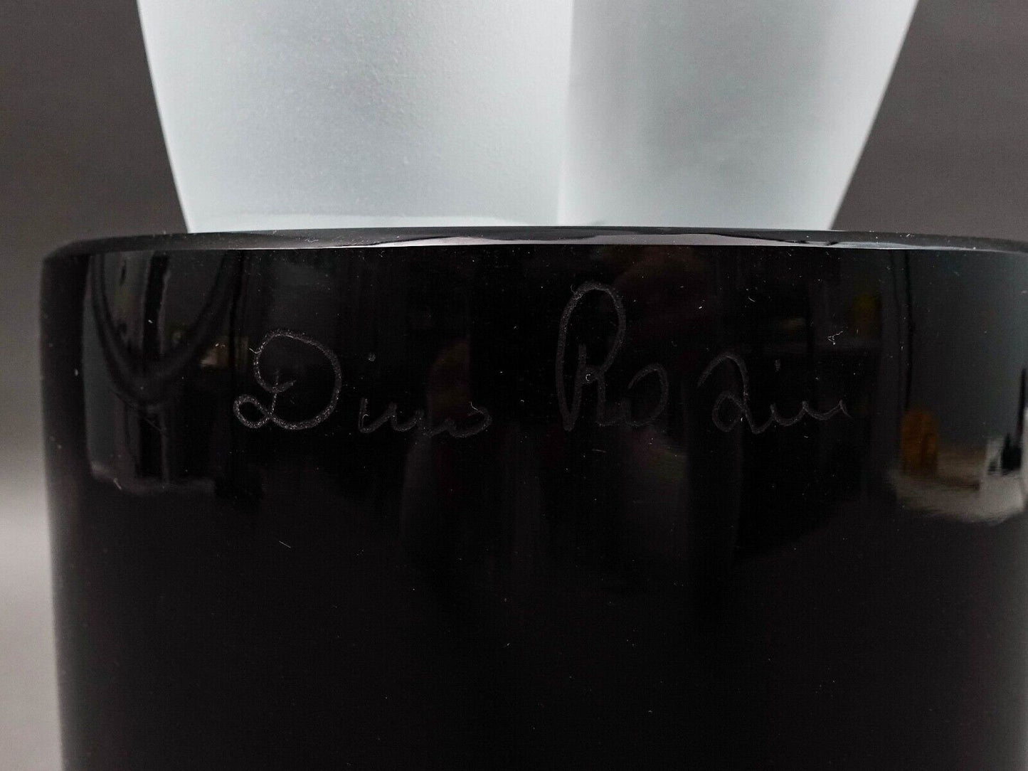 Dino Rosin (Italian, 1948) Female Woman Frosted Murano Art Glass Sculpture 26"