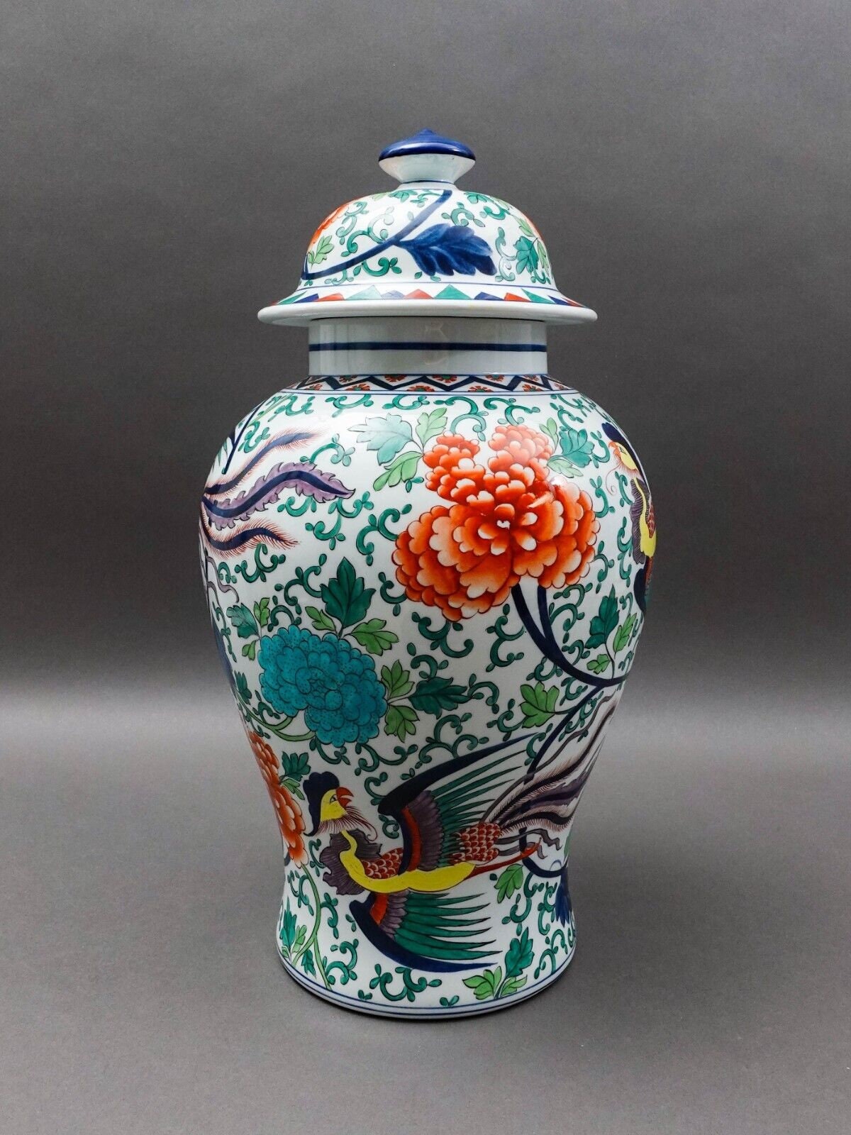 Cartier Porcelaine De Paris France Hand Painted Large Ginger Jar Vase 18.5"