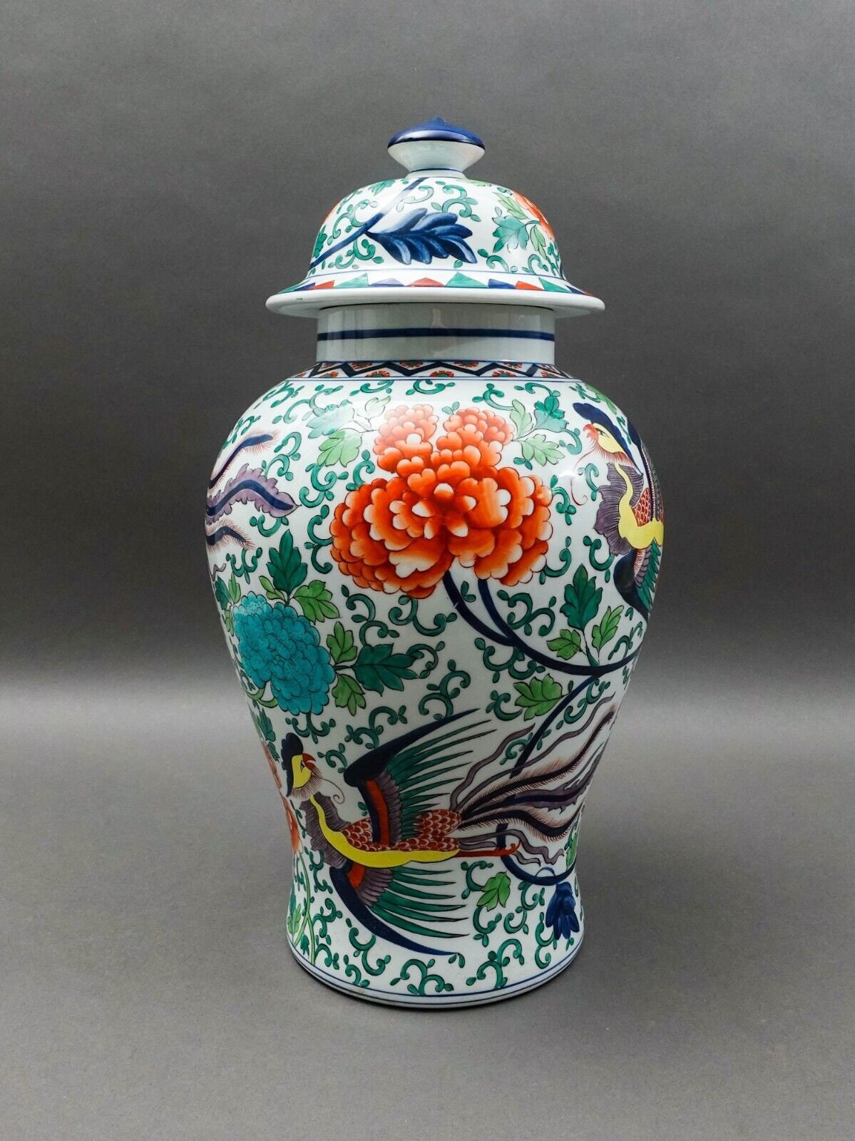Cartier Porcelaine De Paris France Hand Painted Large Ginger Jar Vase 18.5"