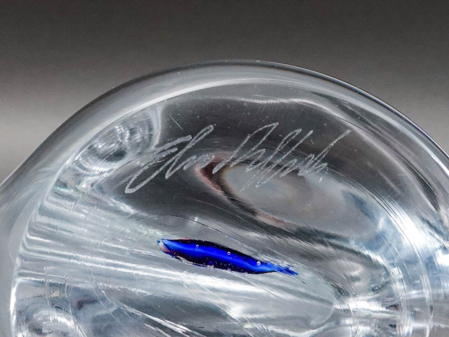 Elio Raffaeli Signed Oggetti Murano Italy Fish Aquarium Art Glass Sculpture
