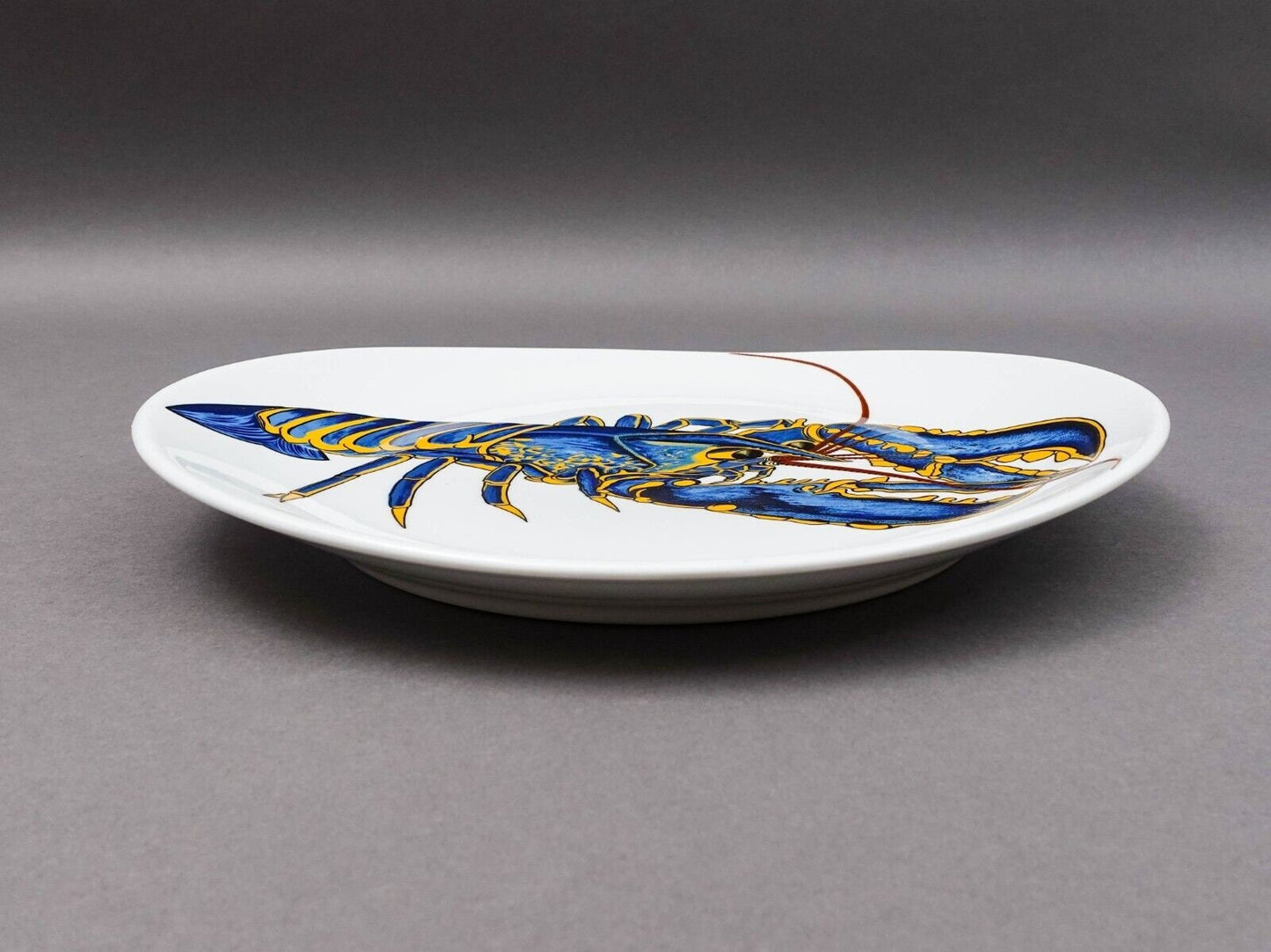 Pillivuyt France Decor Grand Feu Blue Lobster 11 1/2" Plate Set Of 4
