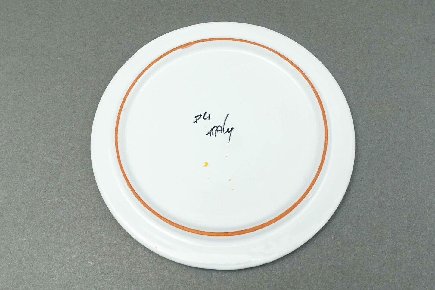 Italian Hand Painted Colorful Pottery Round 7 1/4" Trivet Hot Plate Set Of 3