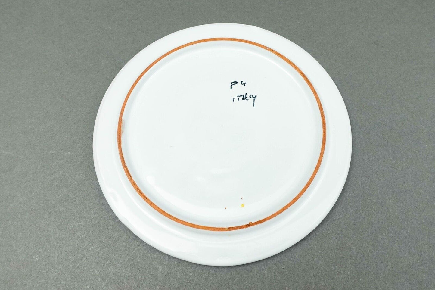 Italian Hand Painted Colorful Pottery Round 7 1/4" Trivet Hot Plate Set Of 3