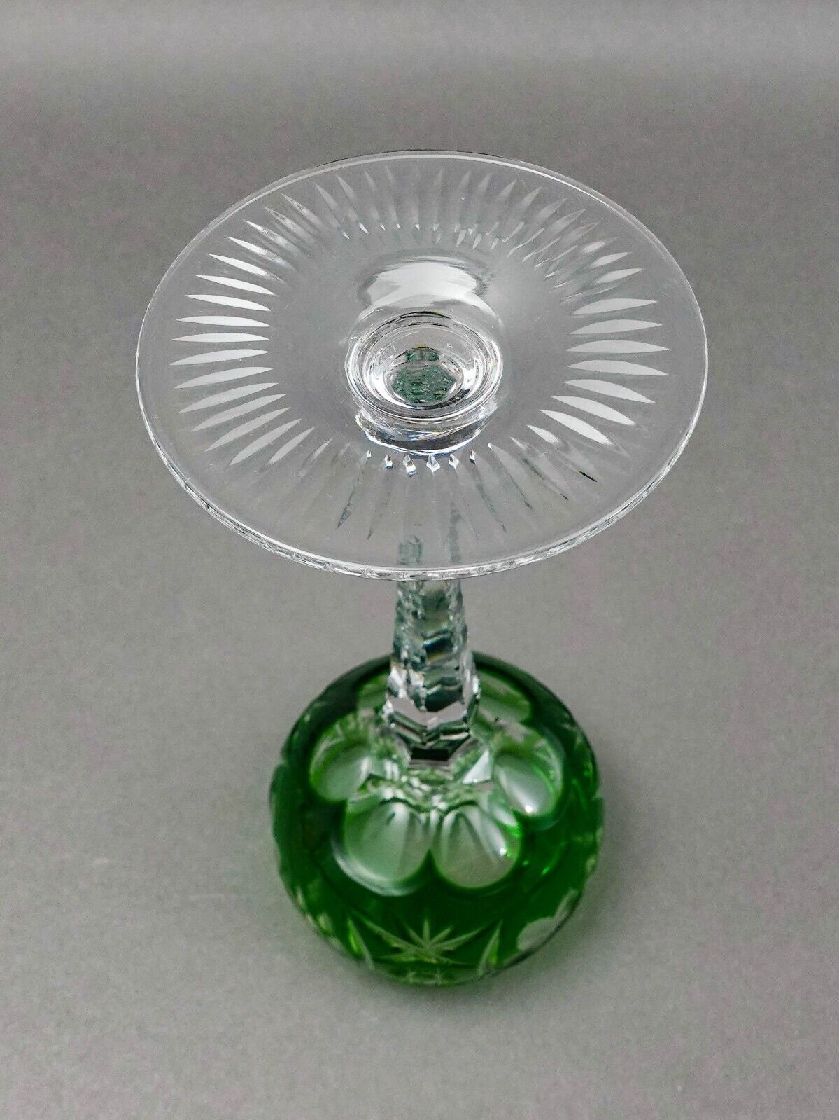 Nachtmann Traube Cut To Clear Crystal 8 1/8" Tall Wine Hock Glasses Set Of 6