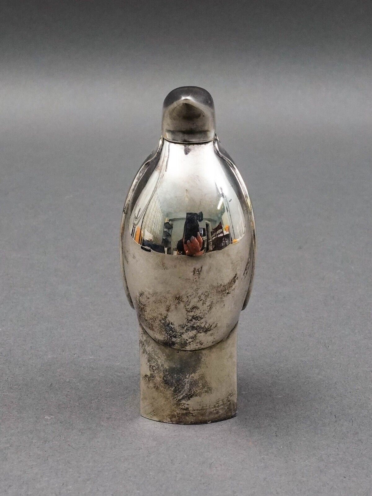 Dansk Japan MCM Silver Plated Penguin Paperweight Figurine