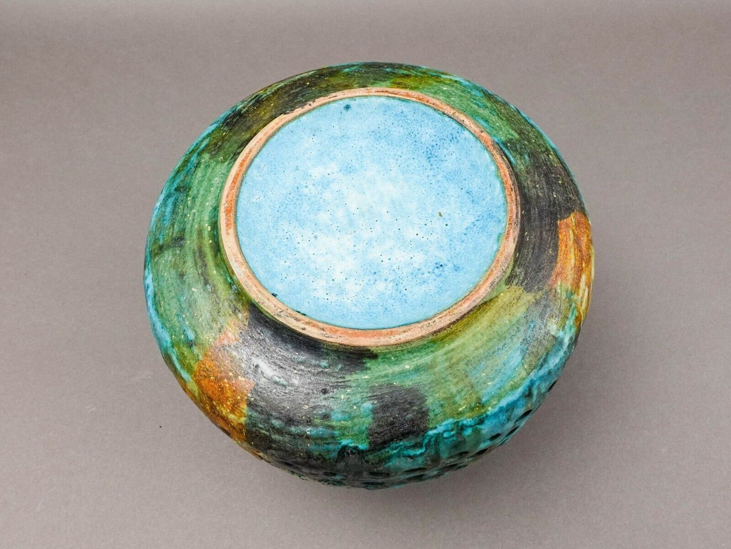 Alvino Bagni Italy For Raymor Sea Garden Mid Century Modern Art Pottery Vase 8"