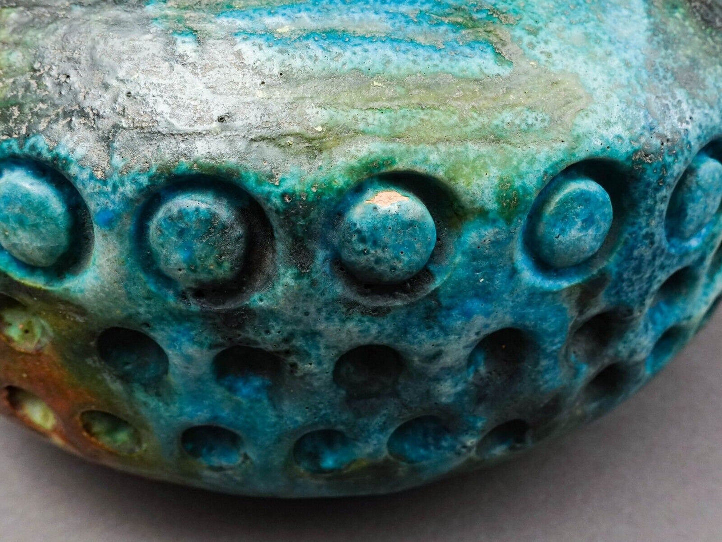 Alvino Bagni Italy For Raymor Sea Garden Mid Century Modern Art Pottery Vase 8"