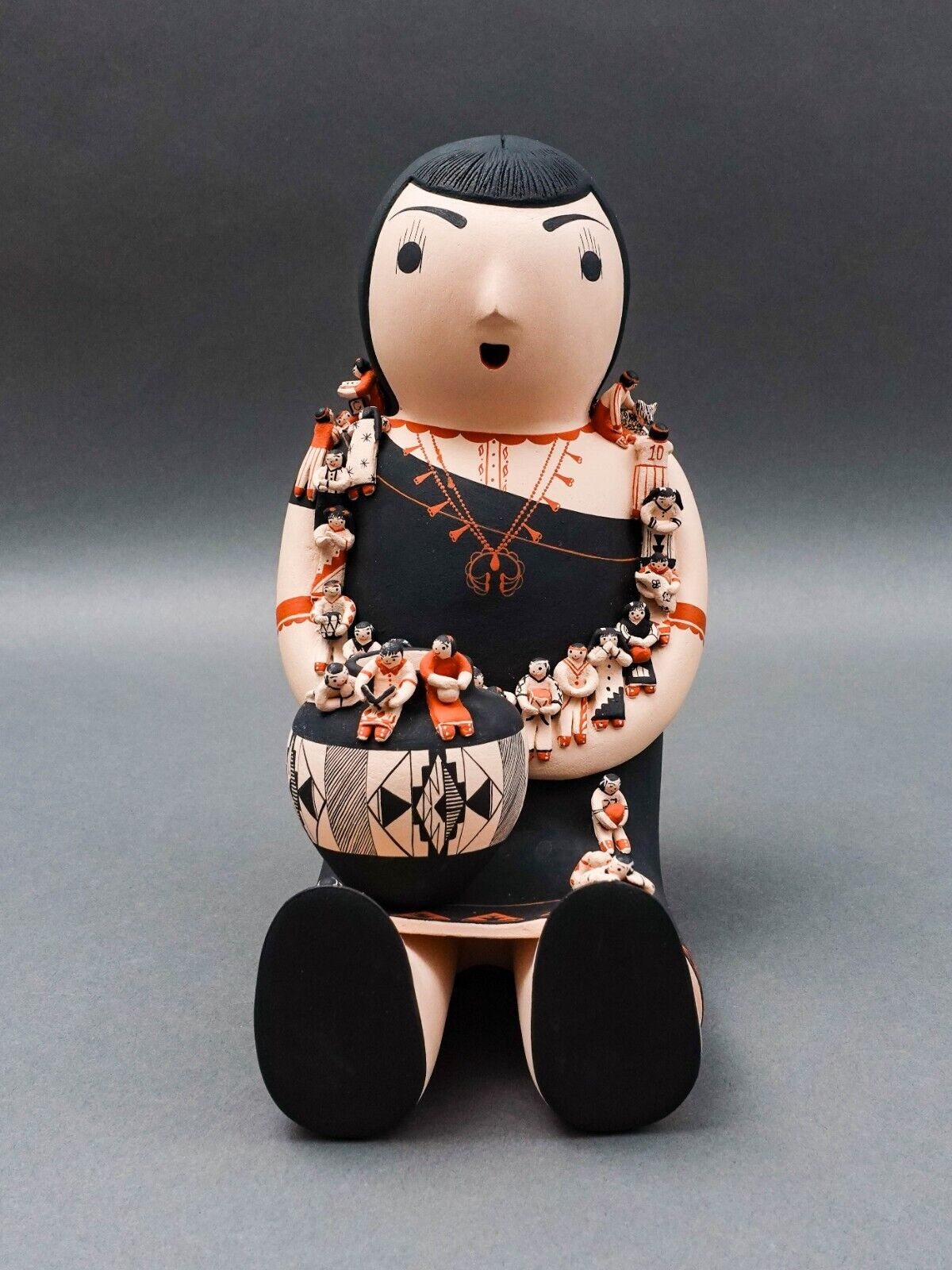 Dena Suina Cochiti Pueblo New Mexico Storyteller 30 Children Pottery Sculpture