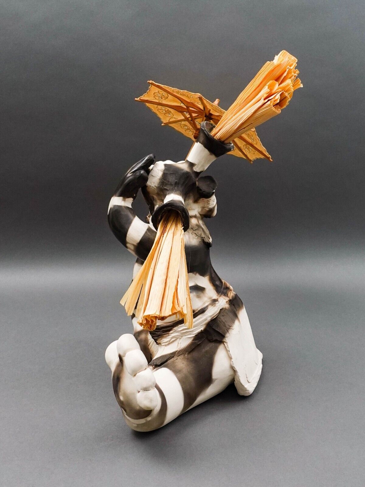 Andrew Rodriguez Luguna Pueblo New Mexico 2000 "You Know Who" Pottery Sculpture