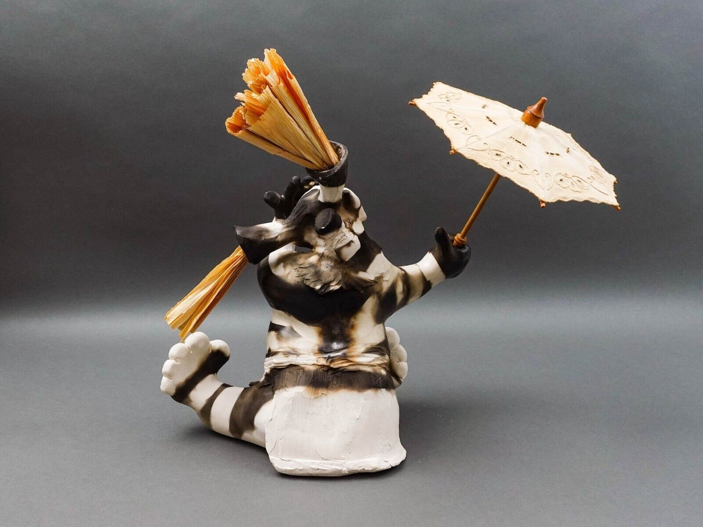 Andrew Rodriguez Luguna Pueblo New Mexico 2000 "You Know Who" Pottery Sculpture