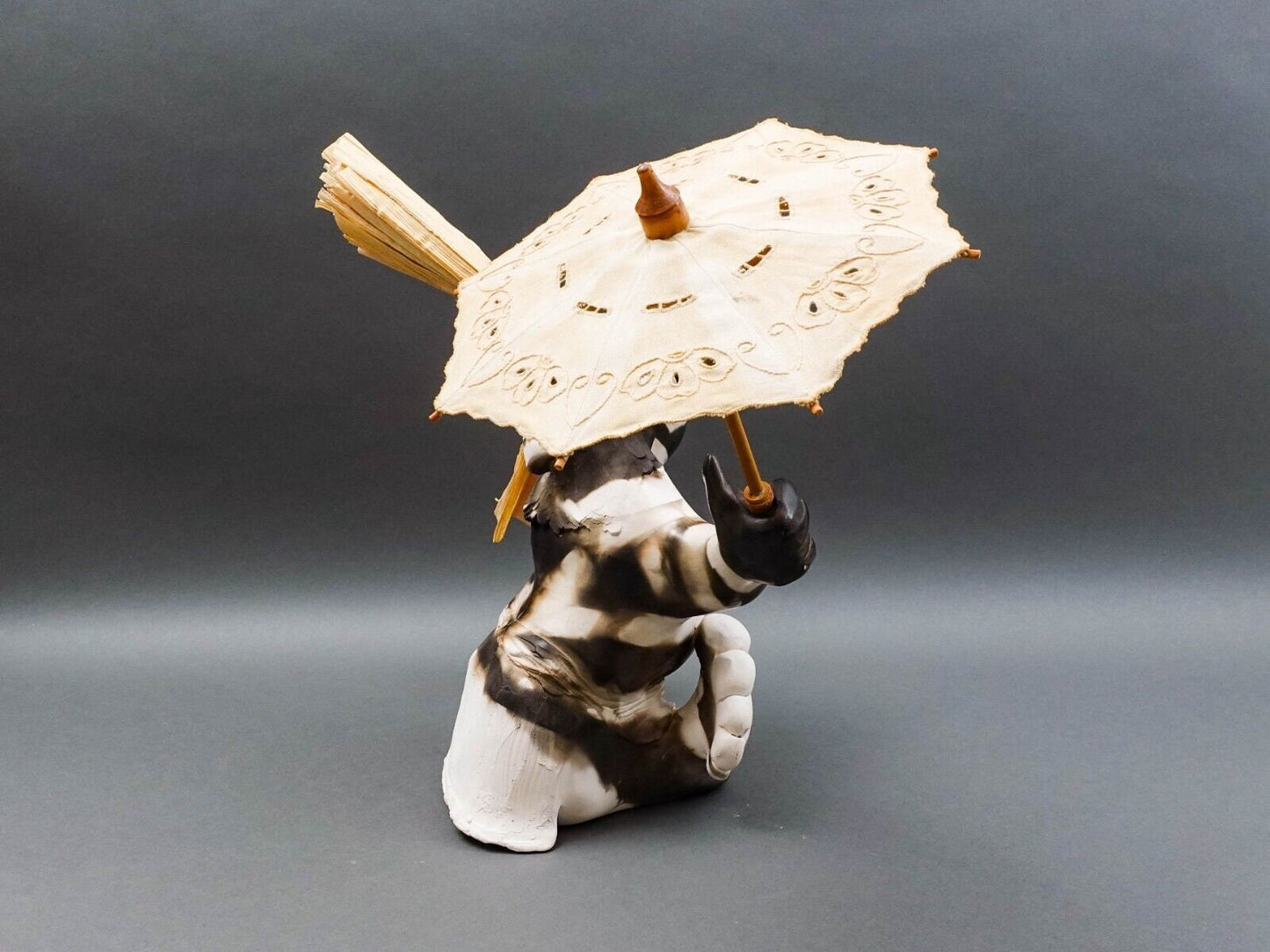 Andrew Rodriguez Luguna Pueblo New Mexico 2000 "You Know Who" Pottery Sculpture