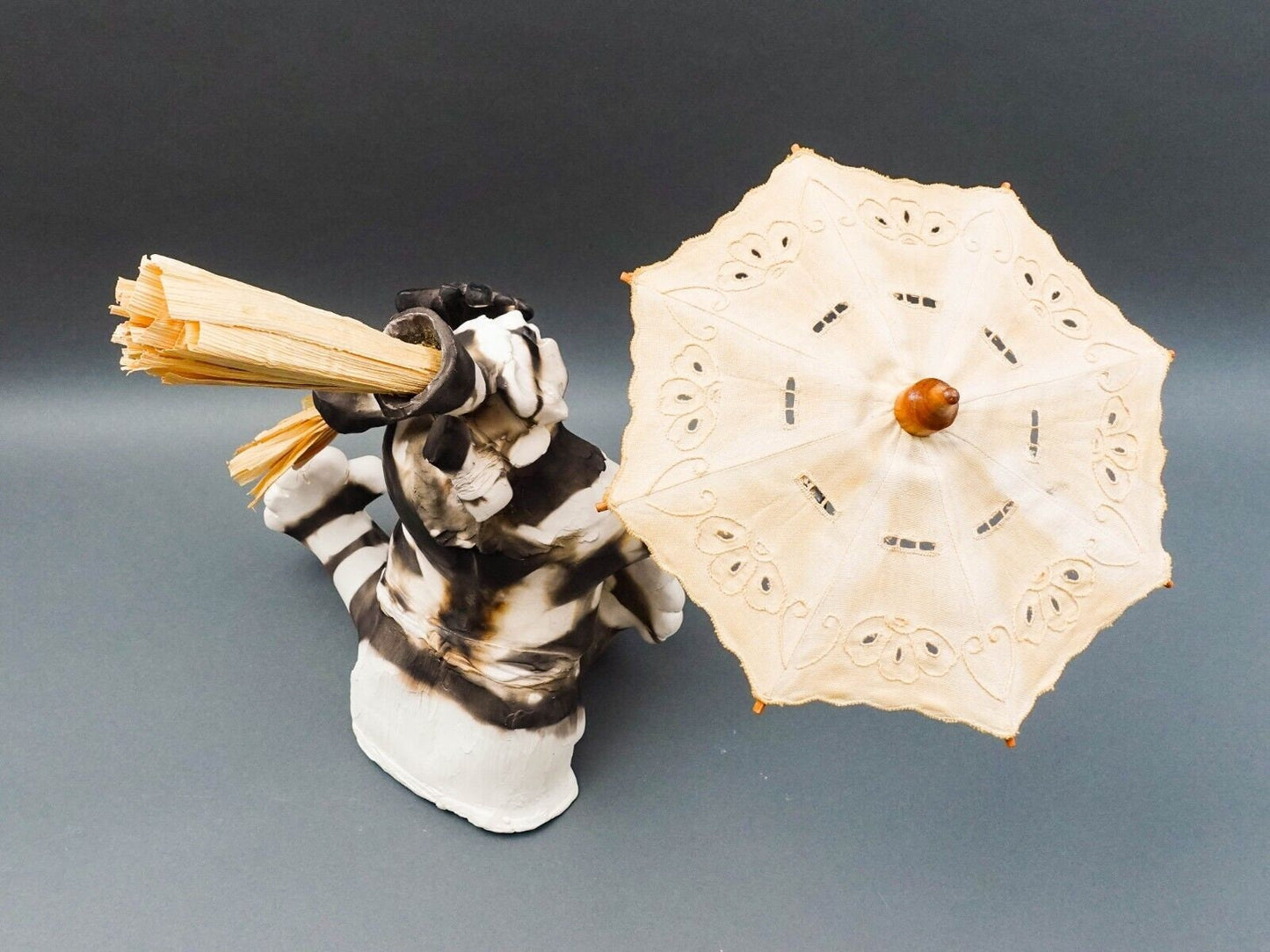 Andrew Rodriguez Luguna Pueblo New Mexico 2000 "You Know Who" Pottery Sculpture