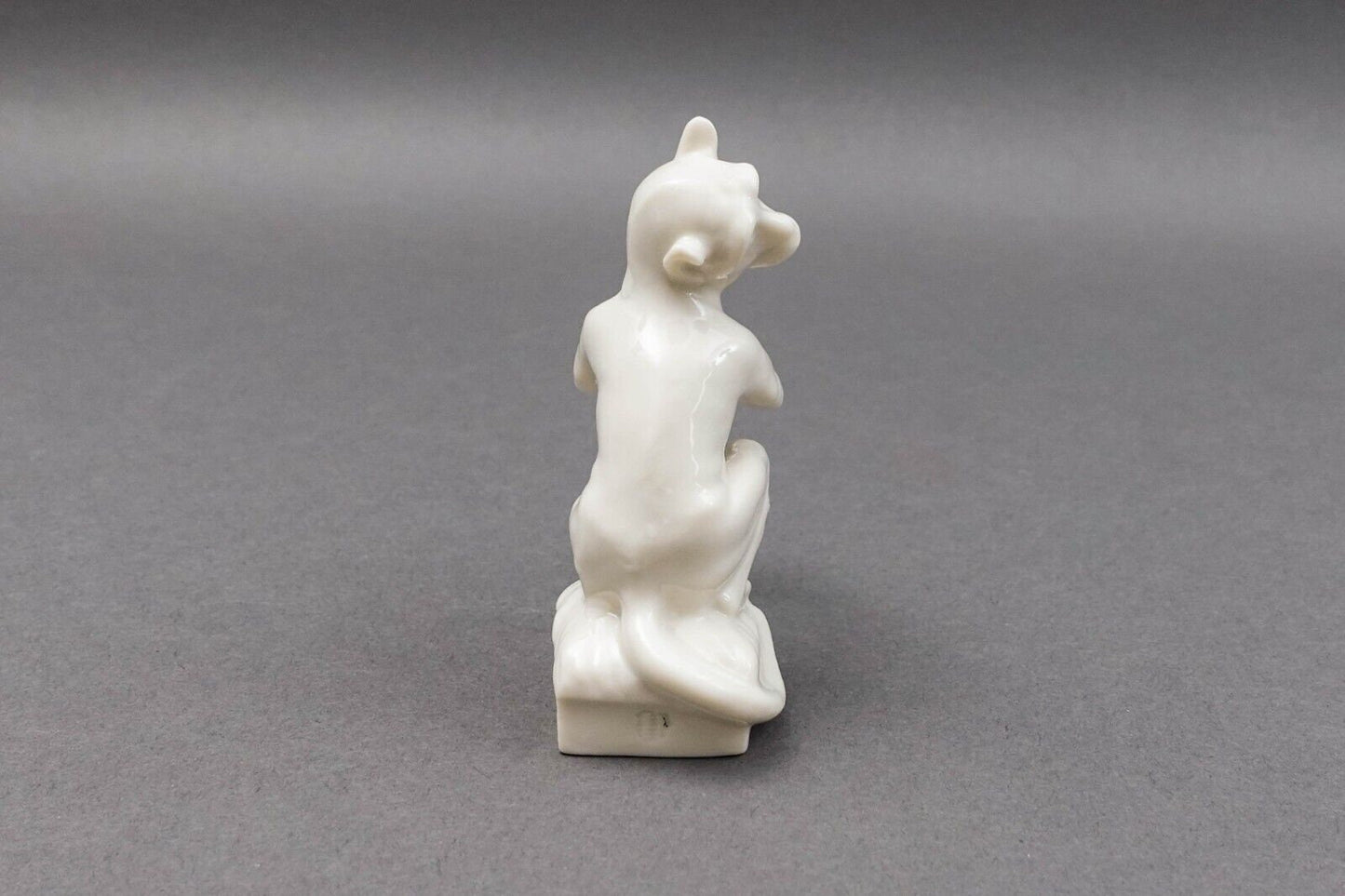 Nymphenburg Germany Rare Antique White Porcelain Monkey Figurine Holding Fruit
