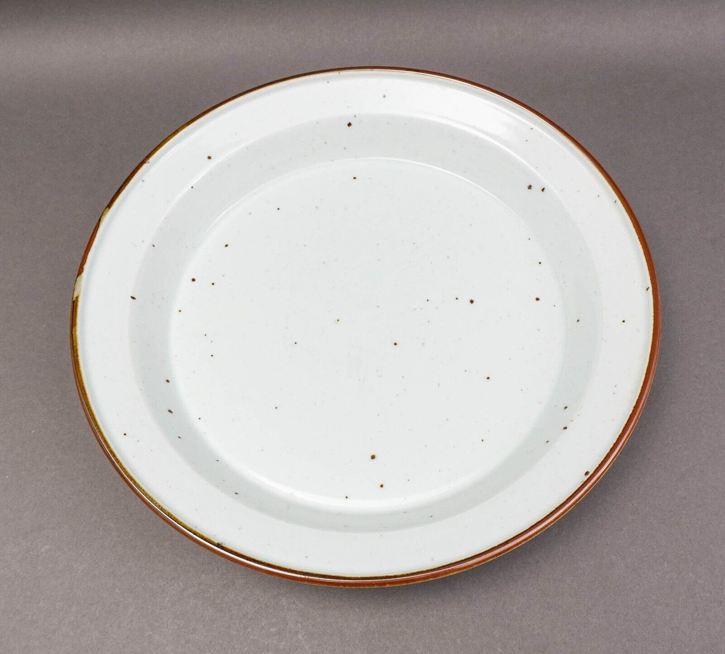 Dansk Denmark Niels Refsgaard Brown Mist 13" Deep Round Bowl Platter Pie Dish