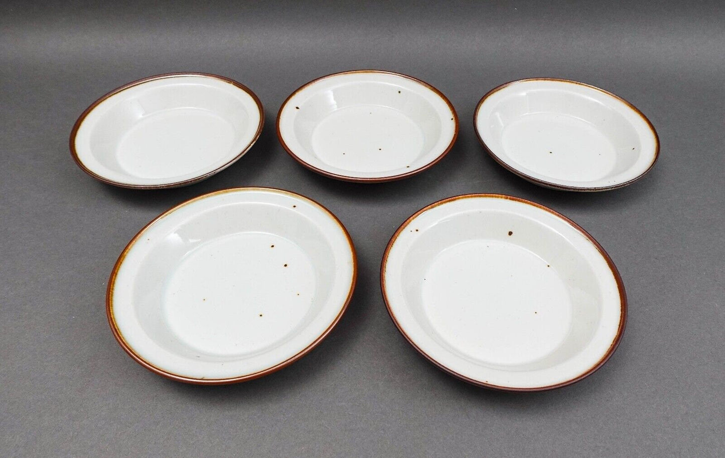 Dansk Denmark Niels Refsgaard Brown Mist 6.25" Fruit Dessert Sauce Bowl Set Of 5
