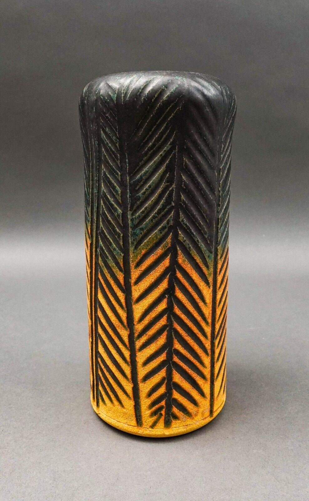 Polly Whitcomb Signed Vintage Studio Art Pottery Vase 8 1/2"
