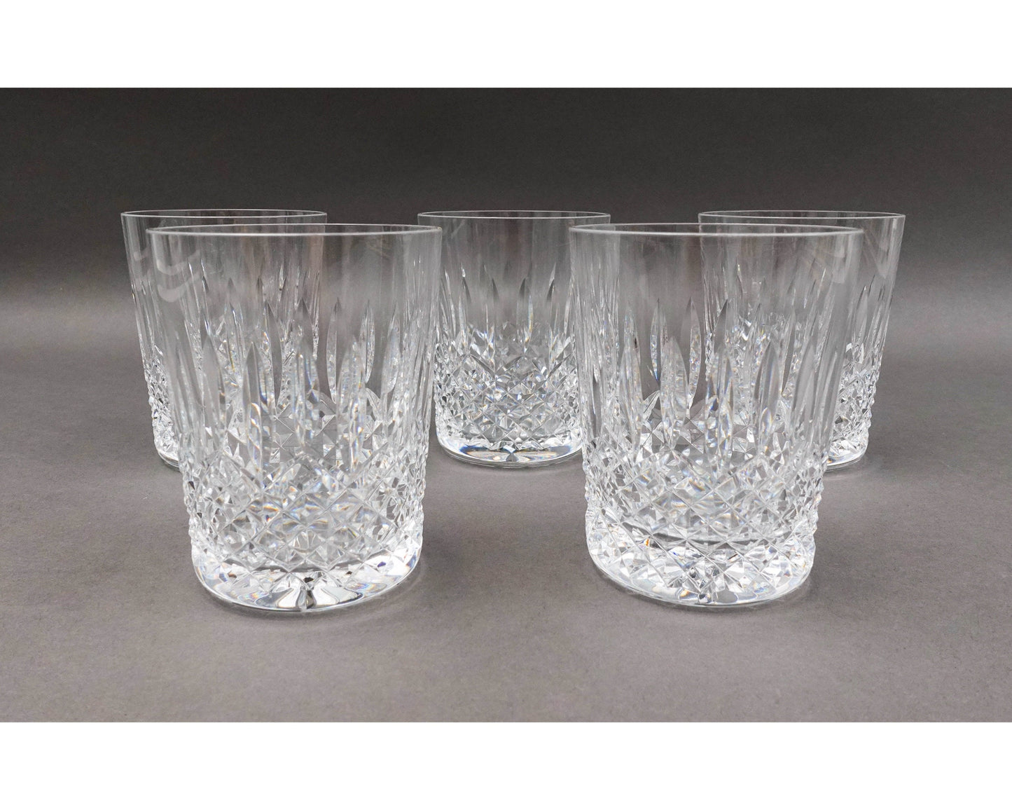 Waterford Crystal Ballybay Double Old Fashioned Tumbler Glasses Set Of 5