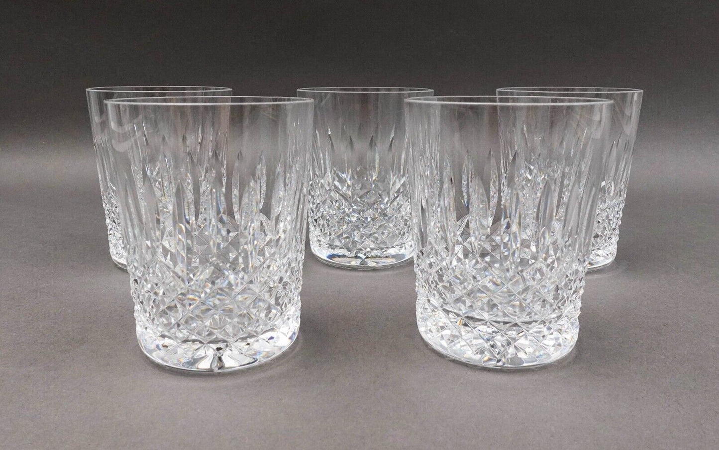 Waterford Crystal Ballybay Double Old Fashioned Tumbler Glasses Set Of 5