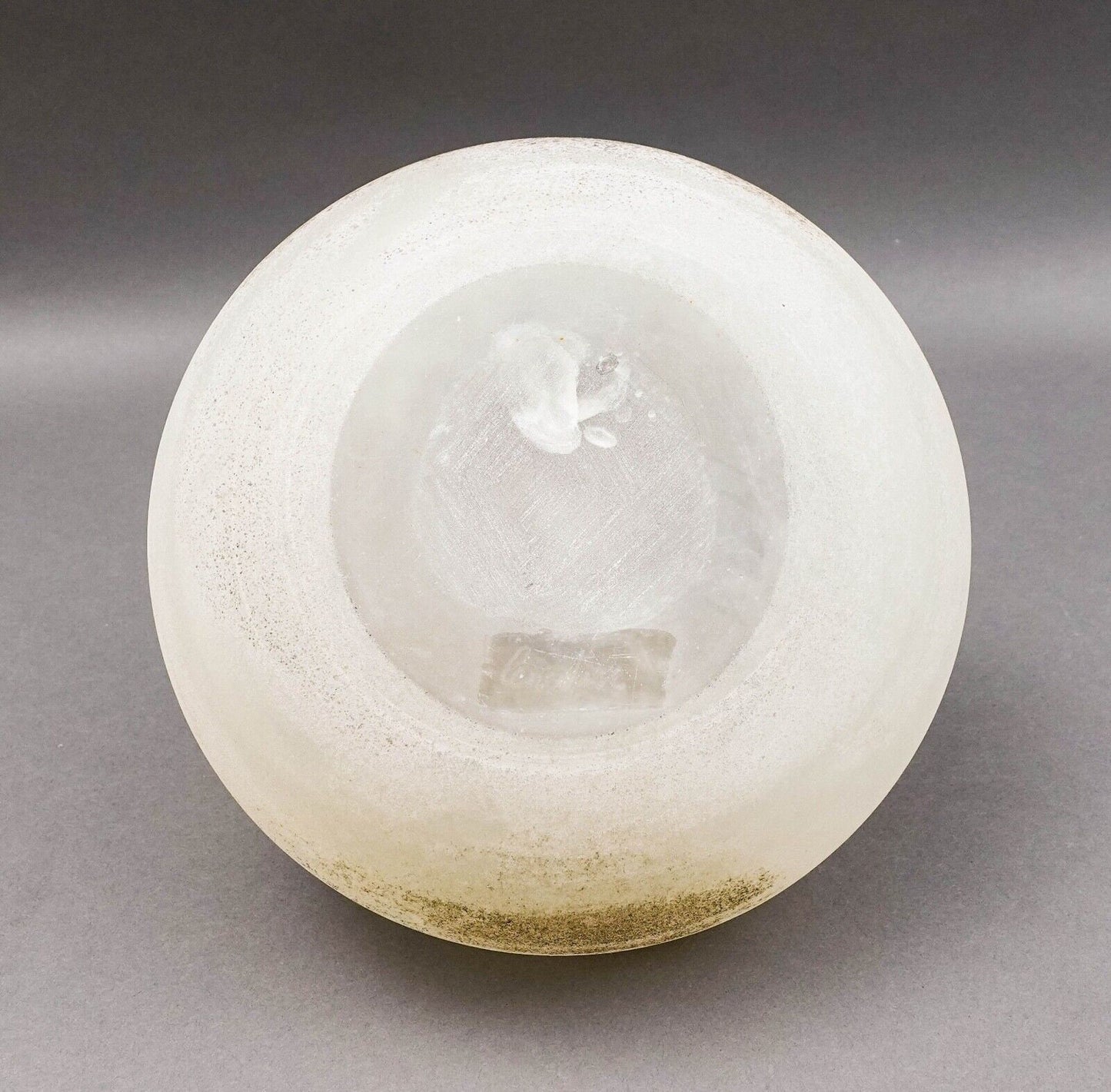 Gino Cenedese Murano Italian Vintage Mid Century Scavo Art Glass Vase 7 3/4"