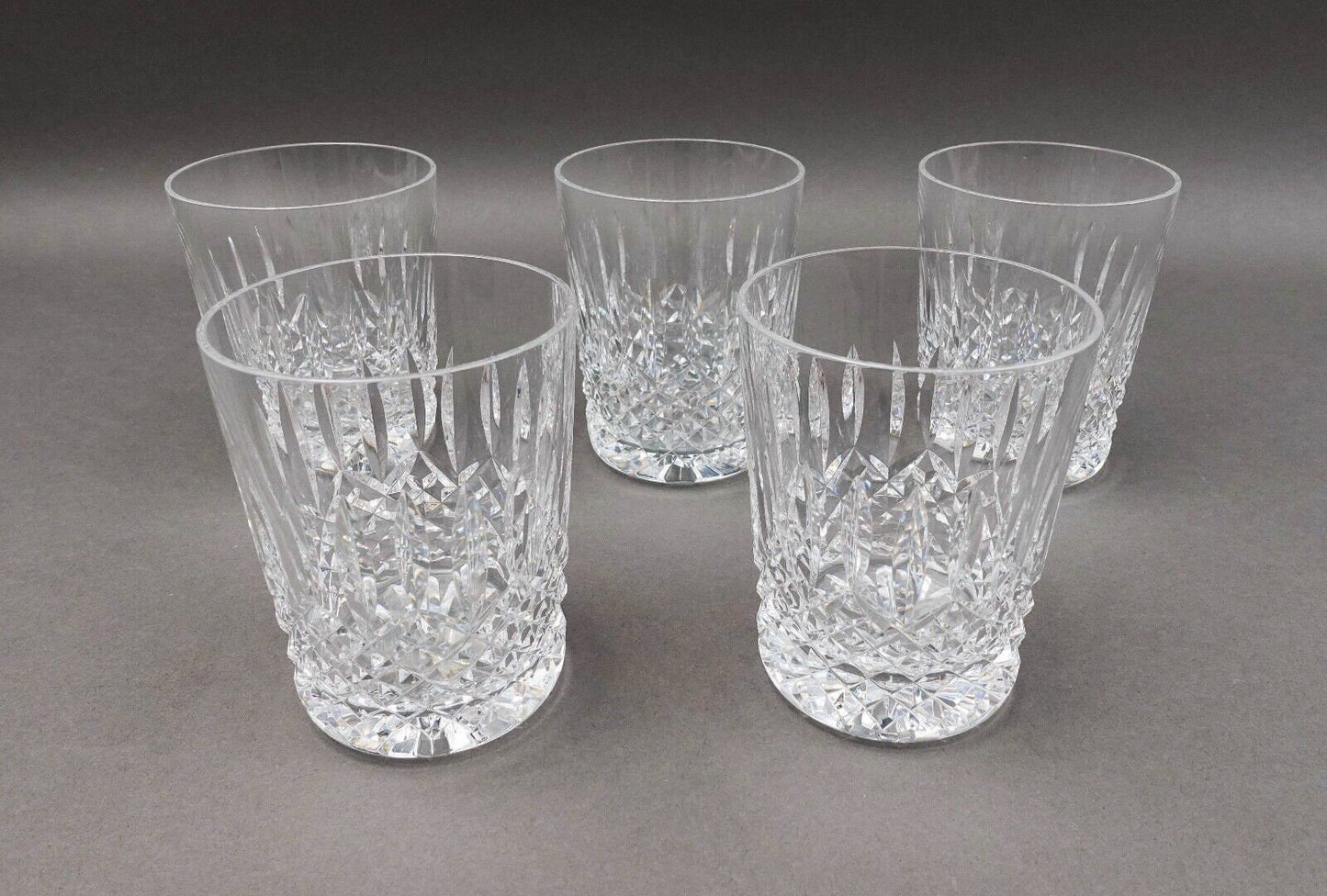 Waterford Crystal Ballybay Double Old Fashioned Tumbler Glasses Set Of 5