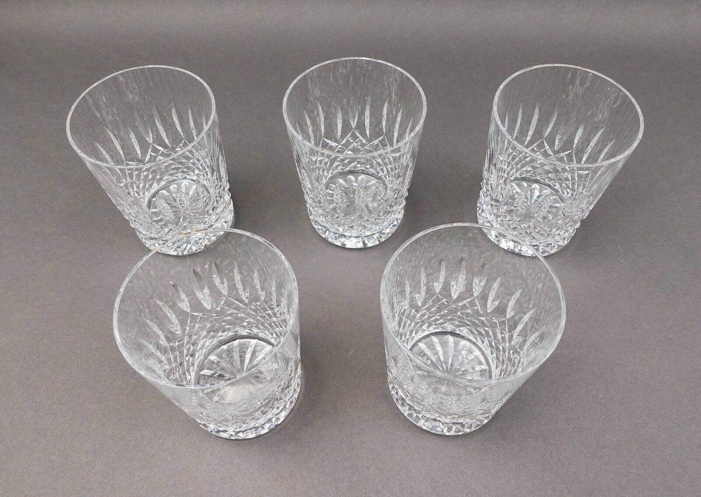 Waterford Crystal Ballybay Double Old Fashioned Tumbler Glasses Set Of 5