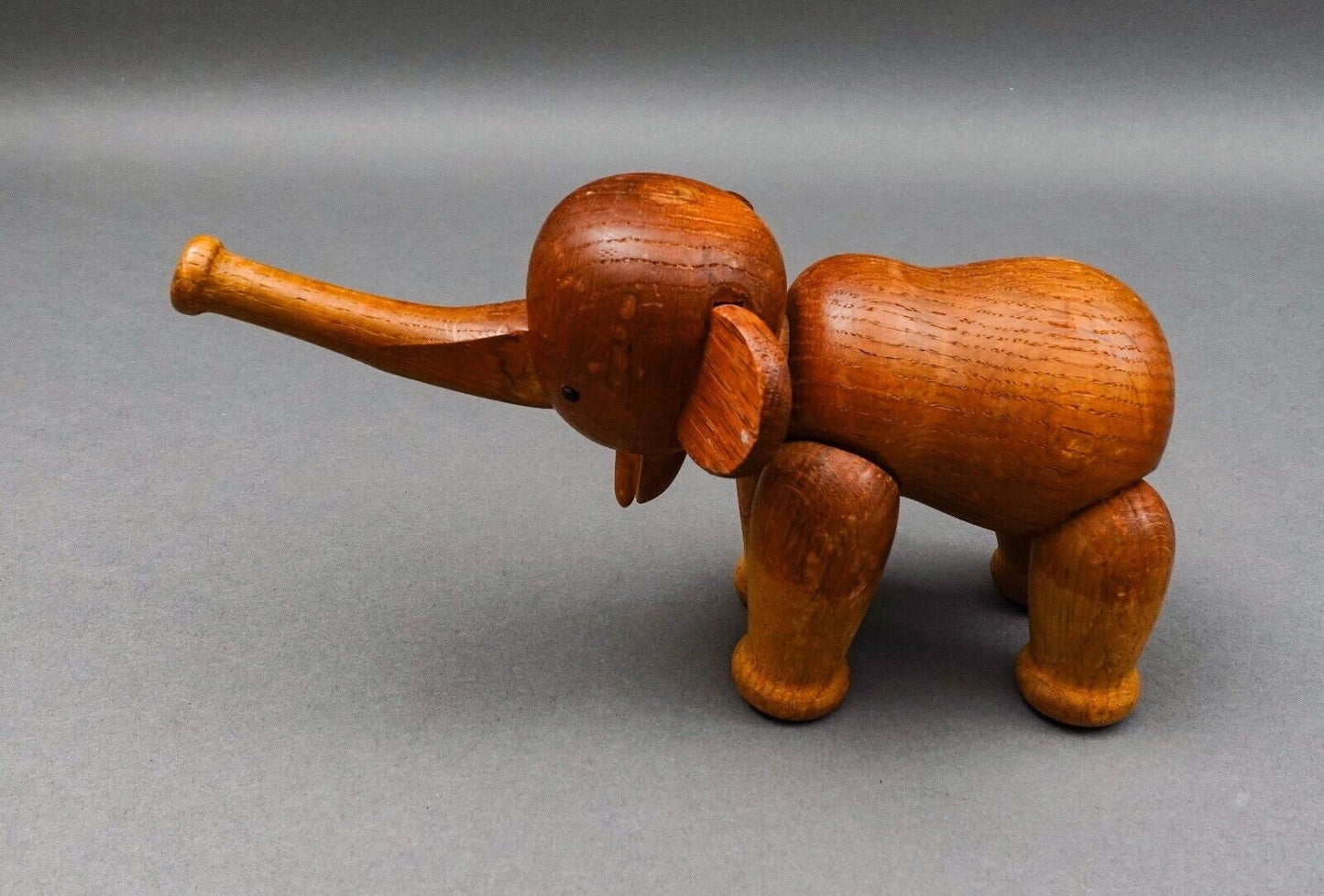 Kay Bojesen Denmark Vintage Mid Century Articulated Wood Teak Elephant Figurine