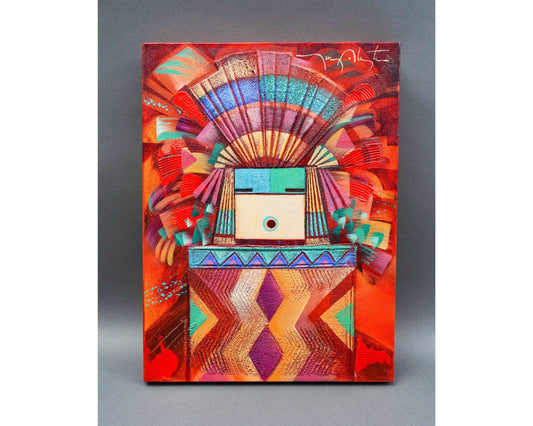 Tony Abeyta (Dine Navajo, B. 1965) Signed Oil On Canvas Painting