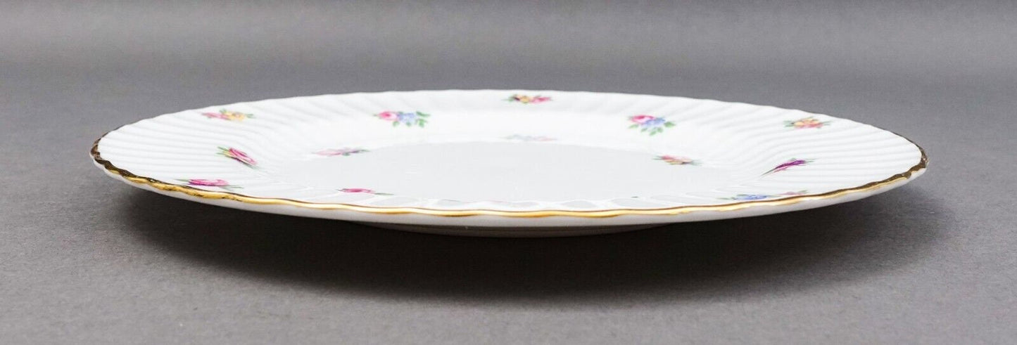 Paragon England Rosebud Gold Trim Fine Bone China 7 3/4" Salad Plates Set Of 8
