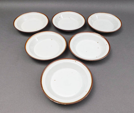 Dansk Denmark Niels Refsgaard Brown Mist 6.25" Fruit Dessert Sauce Bowl Set Of 6